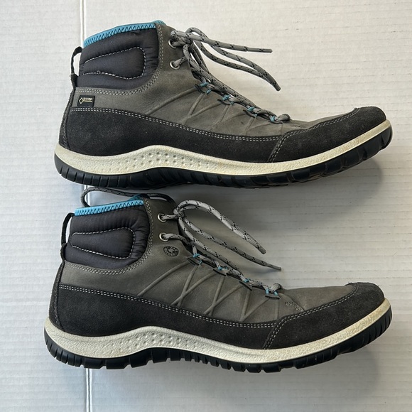 ECCO Yak Gore-Tex Women’s Size EU 41 Gray Lace-Up Hiking Boots - Picture 10 of 11